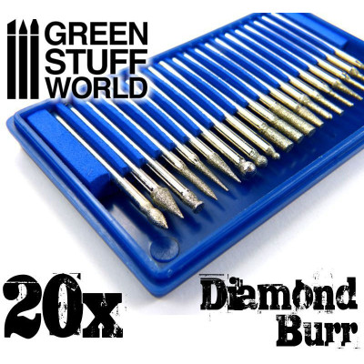 Green Stuff World Diamond Burr Set with 20 tips