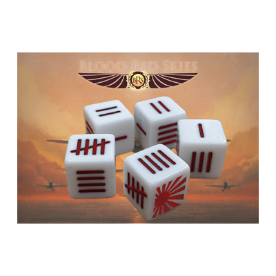 Japanese Blood Red Skies Dice