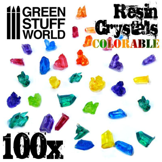 Resin Crystals transparent colorables