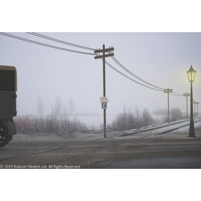 Utility and Light Pole Set