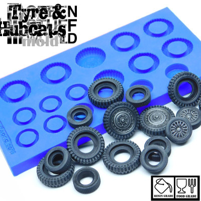 Silicone Molds - Tyres and Hubcaps