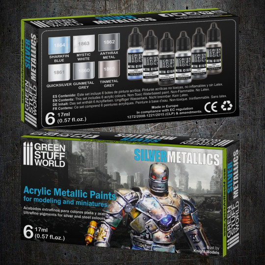 GSW Metallic Paints Set - Silver