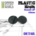 GSW Plastic Bases - 10x Round Lip 40mm