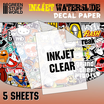 Waterslide Decals - Inkjet Transparent 