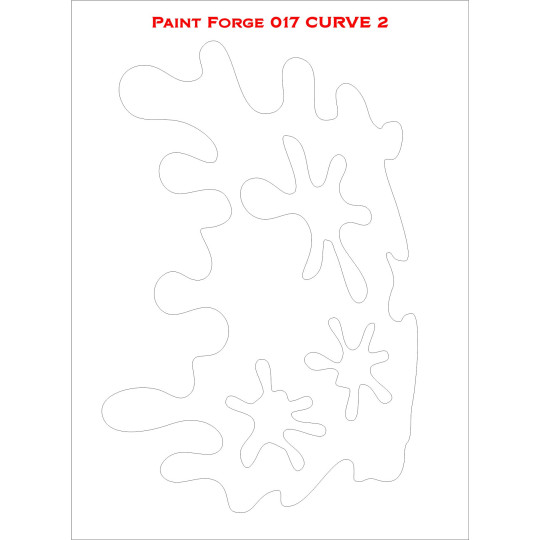 Curve M Wzornik Malarski Paint Forge