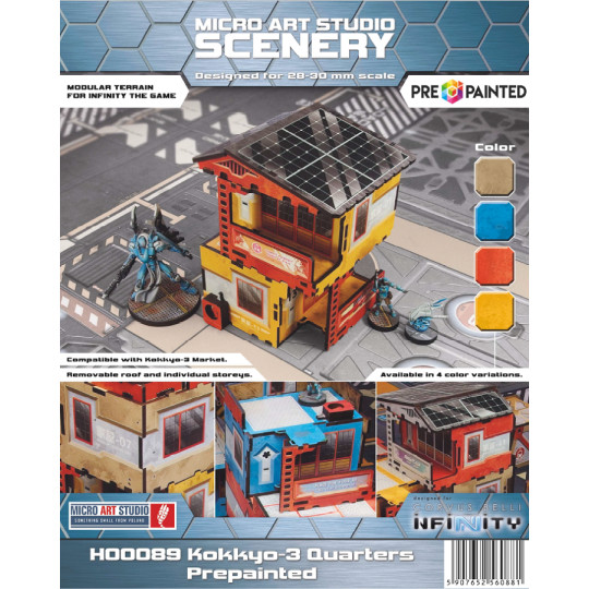 Kokkyo 3 - Quarters PREPAINTED (niebieski)