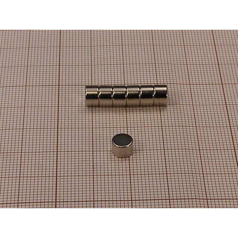 Magnes neodymowy walec 6 x 4 mm