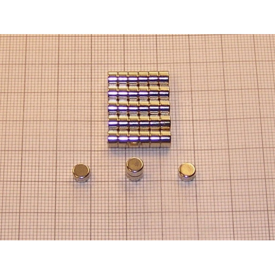 Magnes neodymowy walec 5 x 3 mm