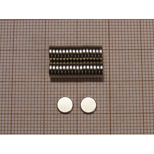 Magnes neodymowy walec 5 X 1 mm