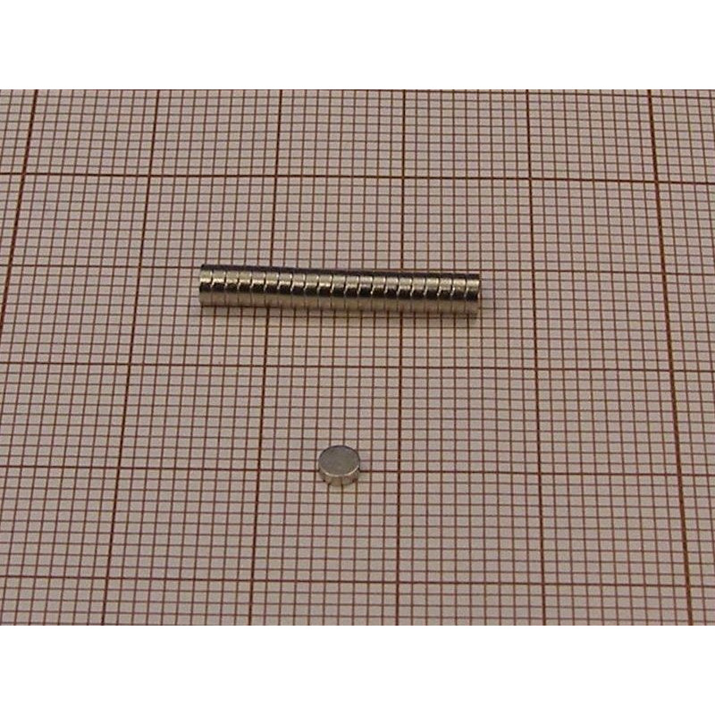 Magnes neodymowy walec 3 X 1 mm