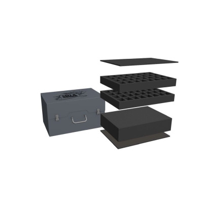 ARMY PACK na 64 modele na podstawkach 40 mm oraz pianką raster 100 mm