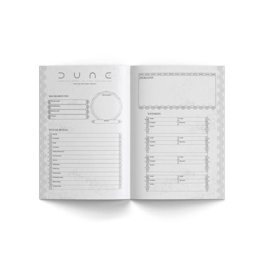Dune RPG Player's Journal