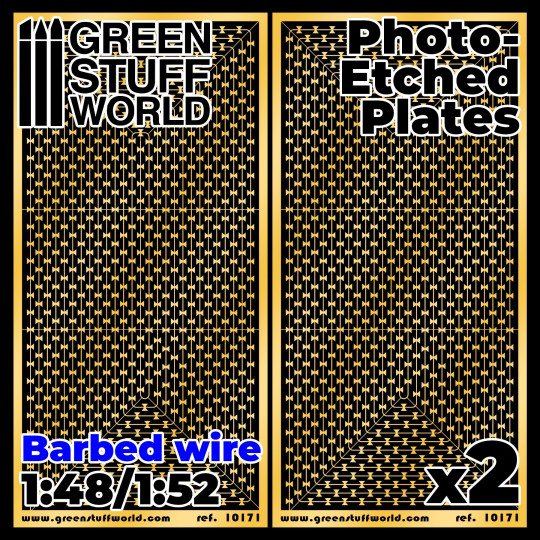 Photo-etched Plates - Barbed Wire
