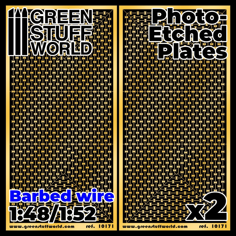 Photo-etched Plates - Barbed Wire