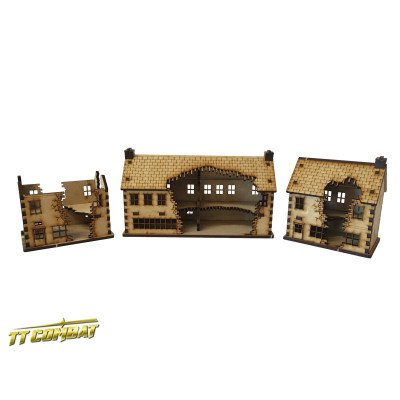 15mm Ruined Shops Set