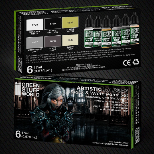 Paint Set - Black and White