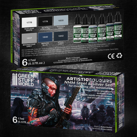 Paint Set - NMM Steel and Silver