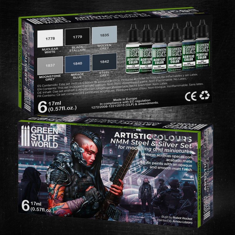 Paint Set - NMM Steel and Silver