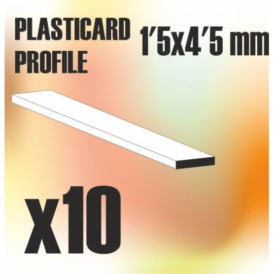 ABS Plasticard - Profile PLAIN 4.5mm