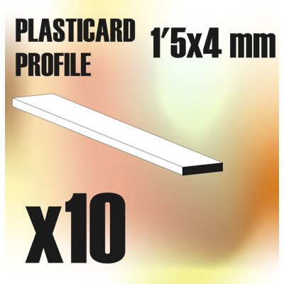 ABS Plasticard - Profile PLAIN 4mm