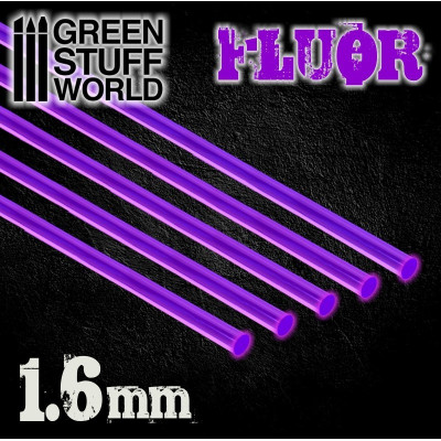 Acrylic Rods - Round 1.6 mm Fluor PURPLE
