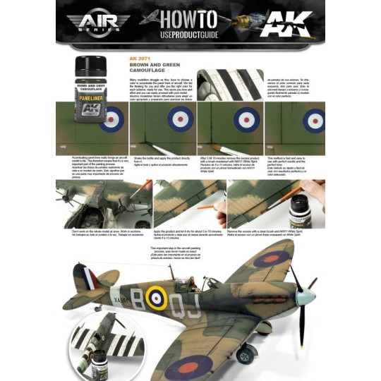 Paneliner for Brown and Green Camouflage