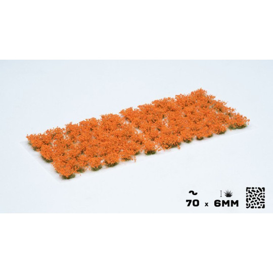 Gamers Grass Tufts: Orange Flowers
