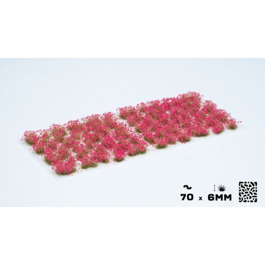 Gamers Grass Tufts: Pink Flowers