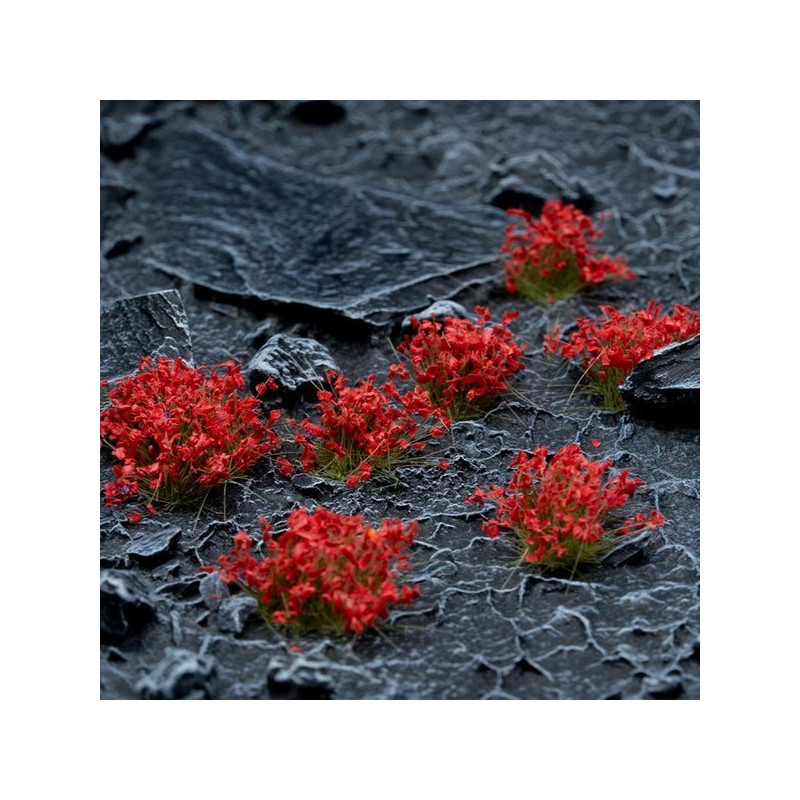 Gamers Grass Tufts: Red Flowers
