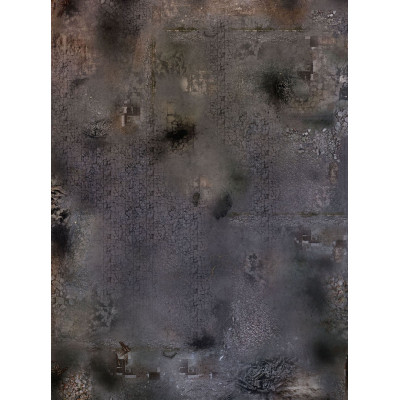 Mata Zrujnowane Miasto 44" x 60" – Guma jednostronna