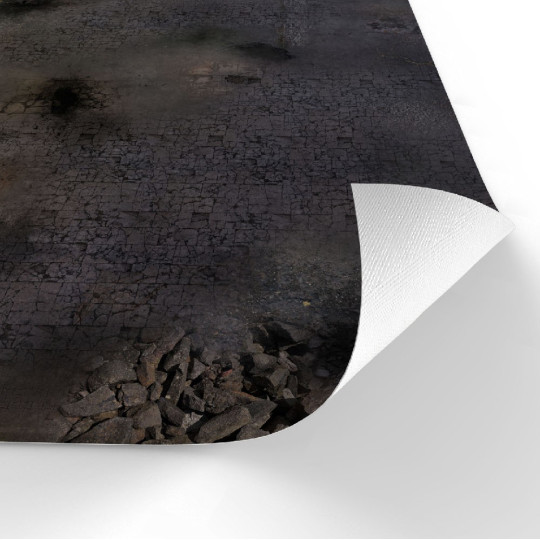 Mata Zrujnowane Miasto 44" x 60" – Guma jednostronna