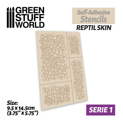 Self-adhesive stencils - Reptil skin
