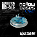 Transparent Hollow Plastic Bases - ROUND 25mm