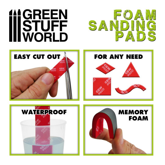 Foam Sanding Pads 1200 grit