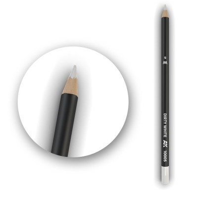 Watercolor Pencil Dirty White