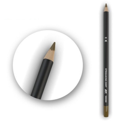 Watercolor Pencil Streaking Dirt