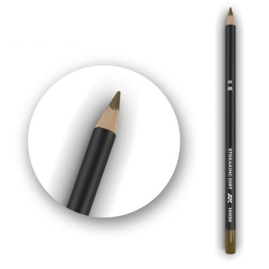 Watercolor Pencil Streaking Dirt
