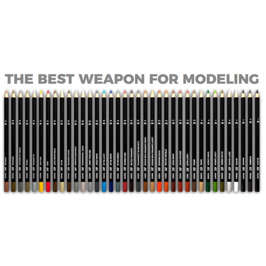 Watercolor Pencil Dark Chipping for Wood