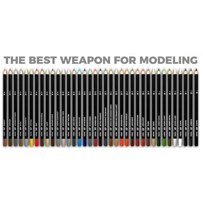 Watercolor Pencil Chipping Color