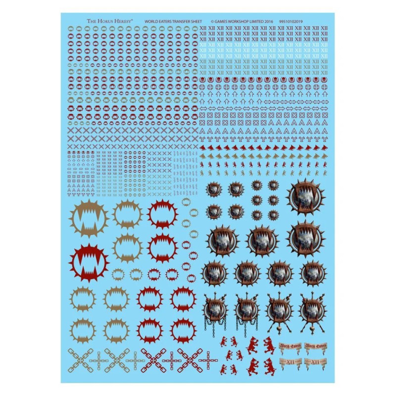 [MO] World Eaters Legion Transfer Sheet