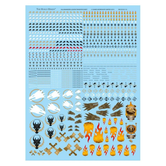 [MO] Salamanders Legion Transfer Sheet