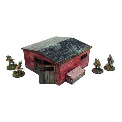 WW2 Normandy Large Brick Shed