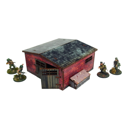 WW2 Normandy Large Brick Shed