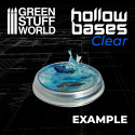 Transparent Hollow Plastic Bases - ROUND 28,5mm