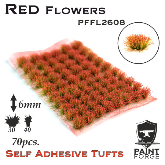 Paint Forge Tuft 6mm Red Flowers