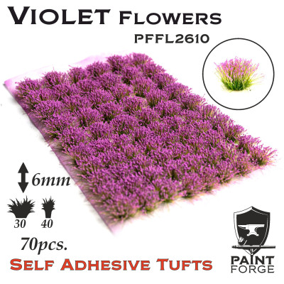 Paint Forge Tuft 6mm Violet Flowers