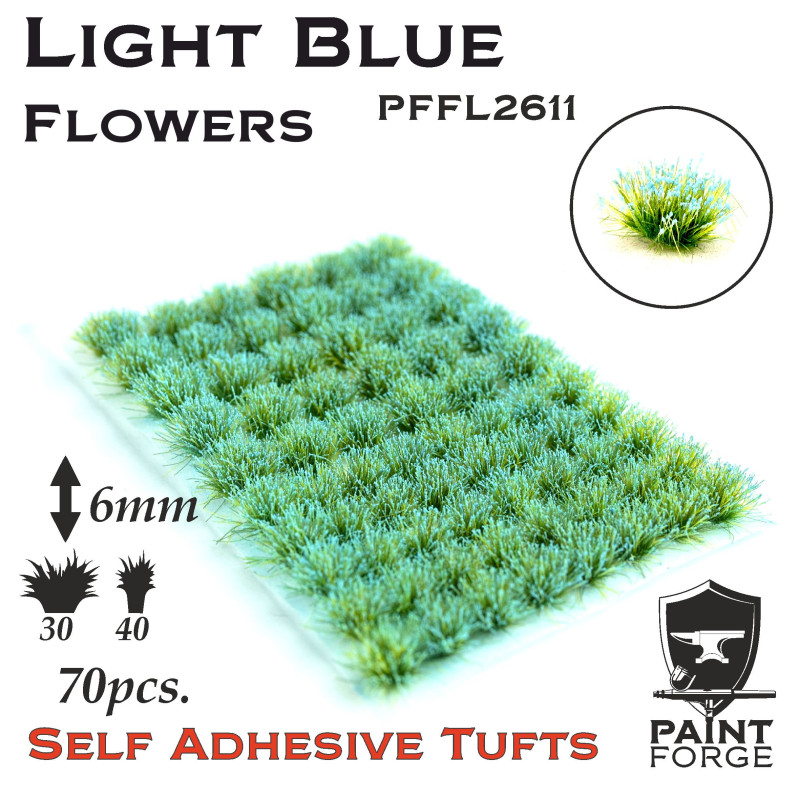 Paint Forge Tuft 6mm Light Blue Flowers