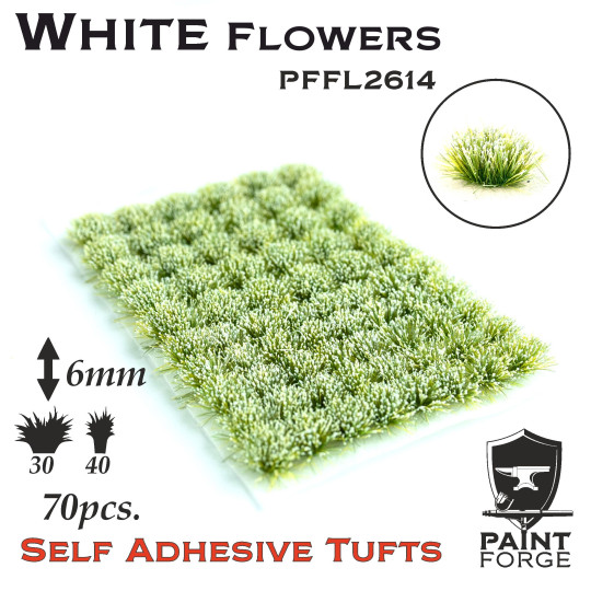 Paint Forge Tuft 6mm White Flowers