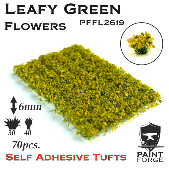 Paint Forge Tuft 6mm Leafy Green Flowers