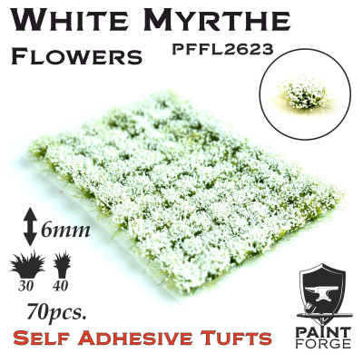 Paint Forge Tuft 6mm White Myrthe Flowers